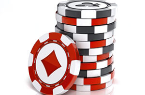 Stacked poker Chips